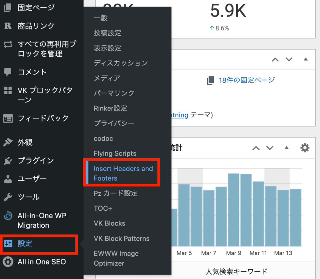 Google Serach Consoleで所有権を証明する方法 WordPress/サーチ