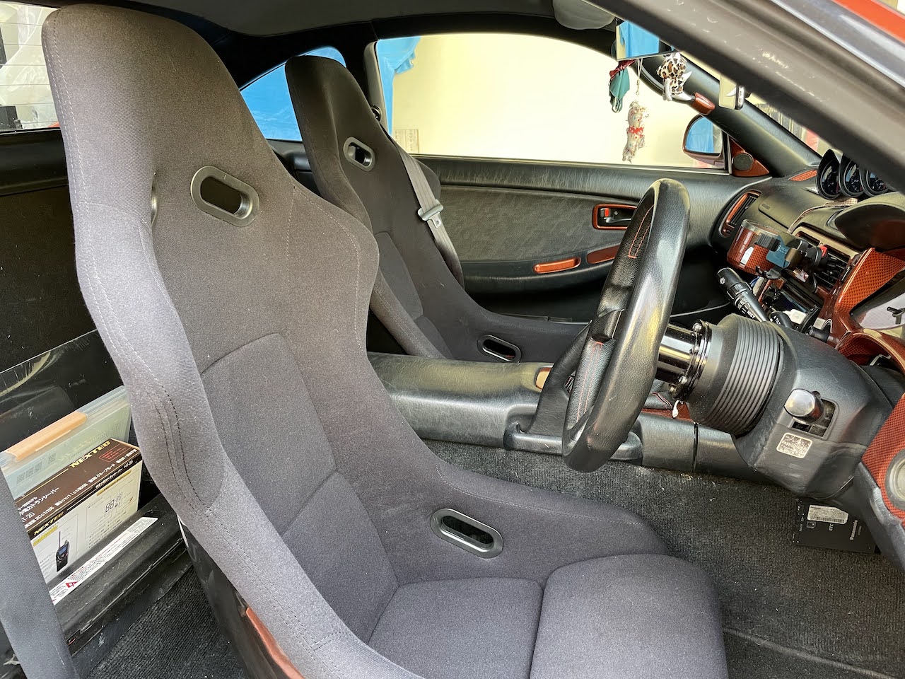 バケットシートへの換装 シートセンター修正最終章 SW20 MR2 シート 