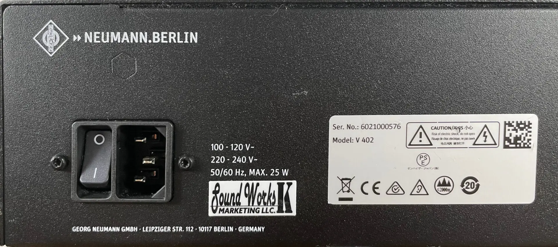 マイクプリ Neumann V 402 レンタル 地方発送可 ボーカル/ピアノ